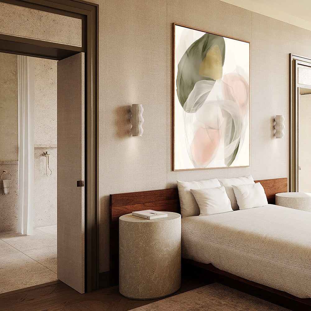 Soft Neutral Harmony Canvas Wall Art