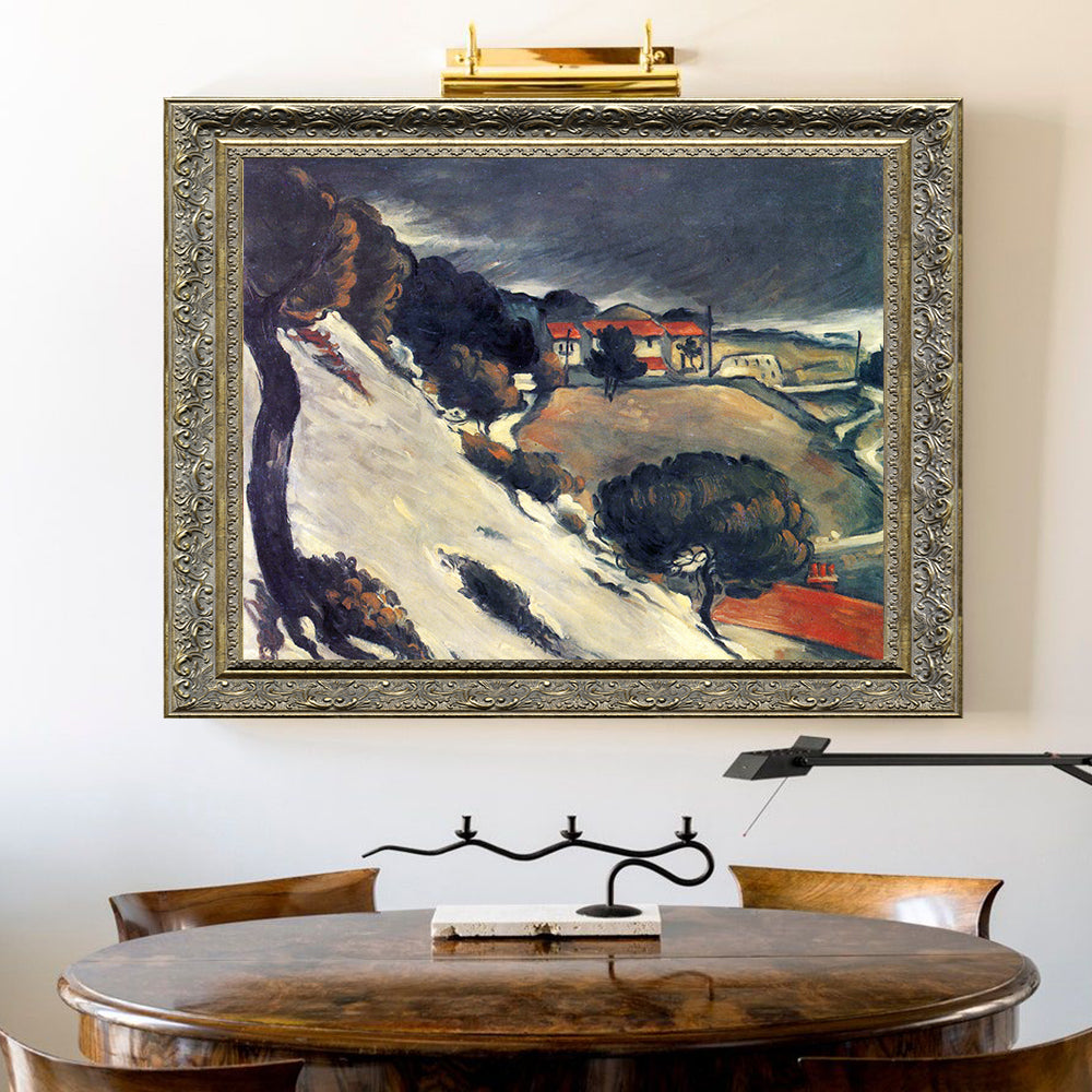 L'Estaque, Melting Snow By Paul Cézanne