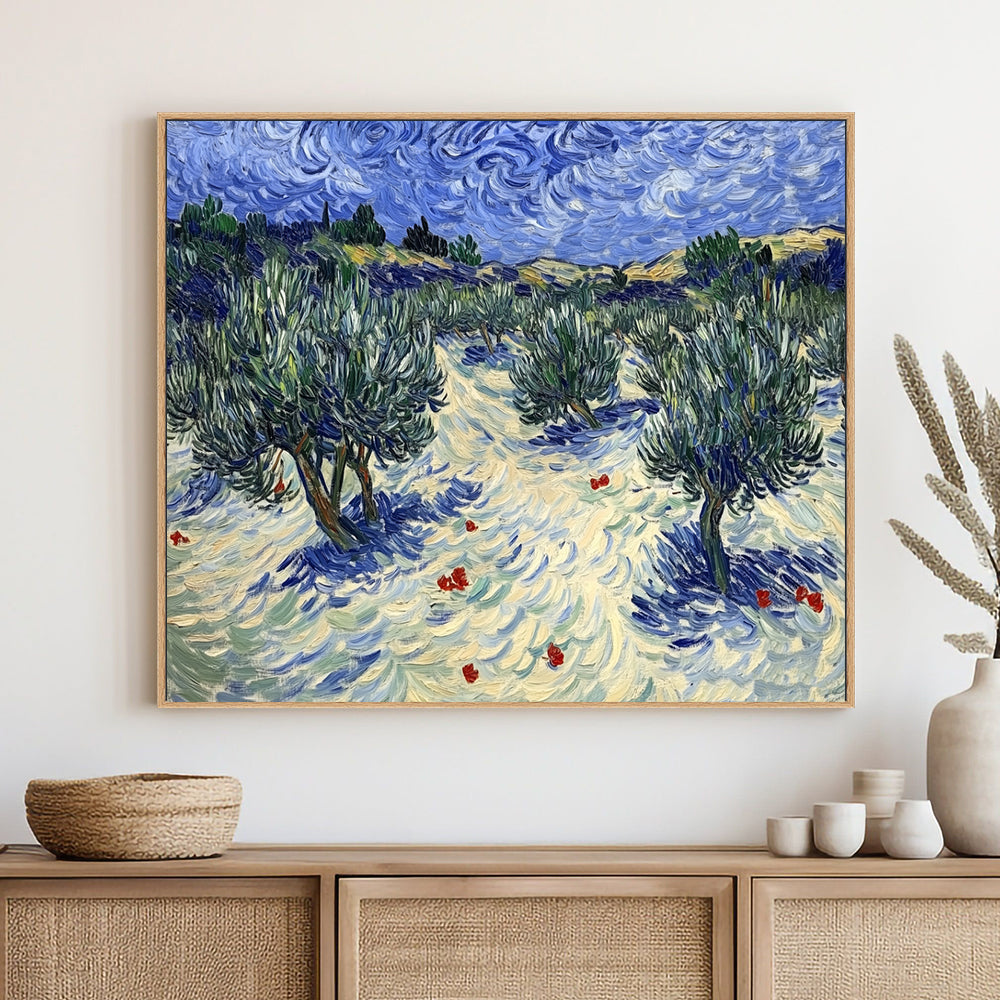 Olive Grove - Inspired By Impressionist Landscapes Canvas Wall Art