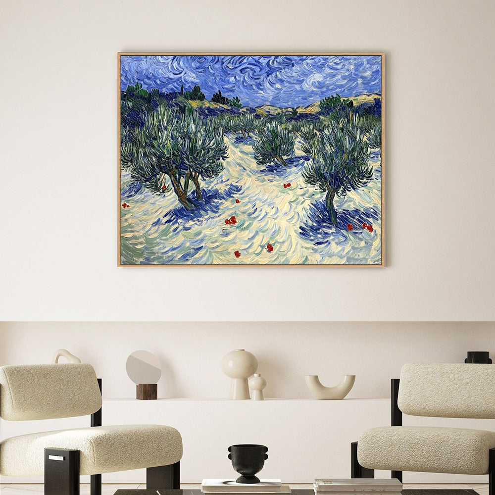 Olive Grove - Inspired By Impressionist Landscapes Canvas Wall Art