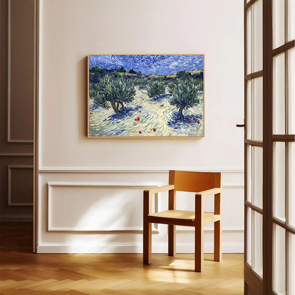 Olive Grove - Inspired By Impressionist Landscapes Canvas Wall Art