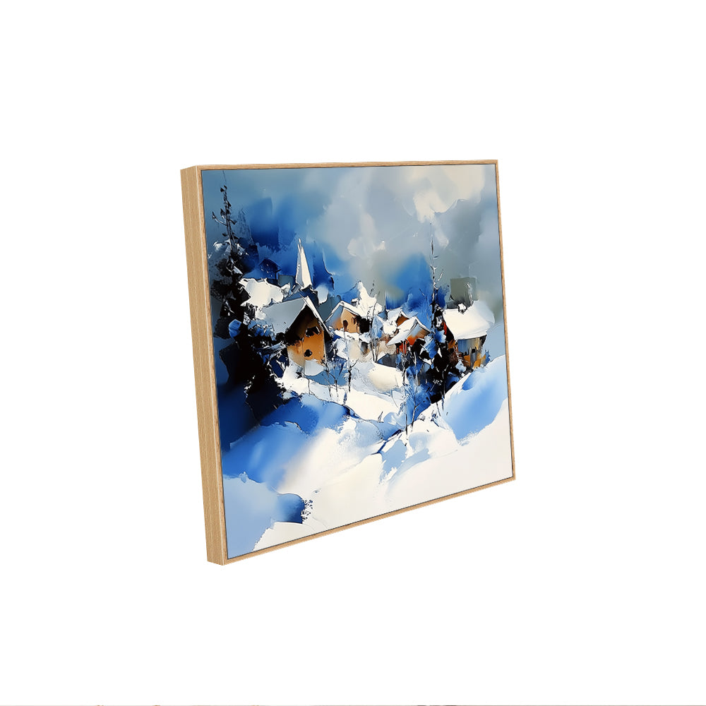 Winter Wonderland Village Canvas Wall Art