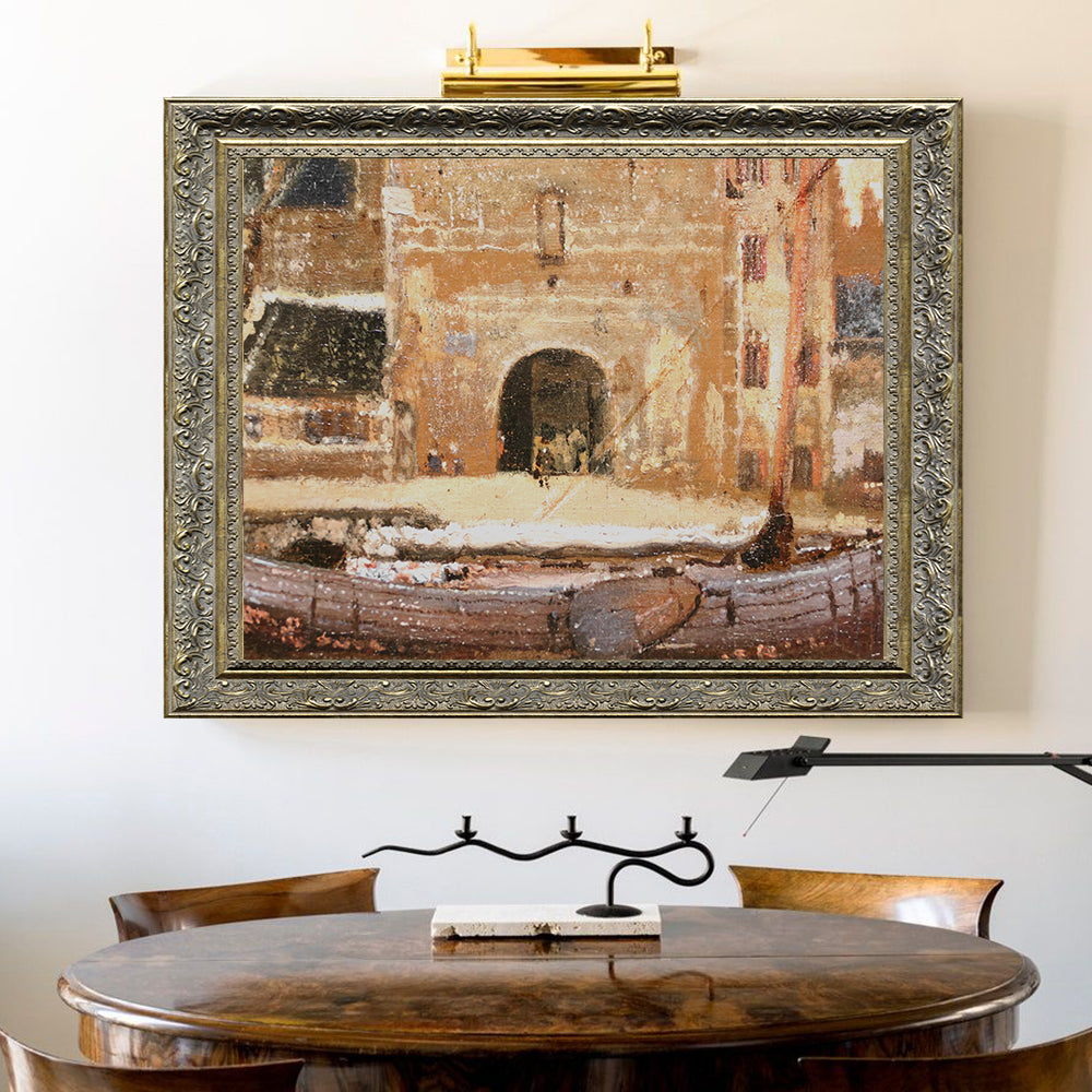 The Entrance To The Old Fish Market In Dordrecht By Vincent Van Gogh