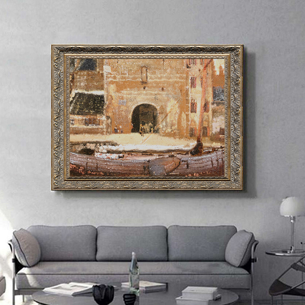 The Entrance To The Old Fish Market In Dordrecht By Vincent Van Gogh