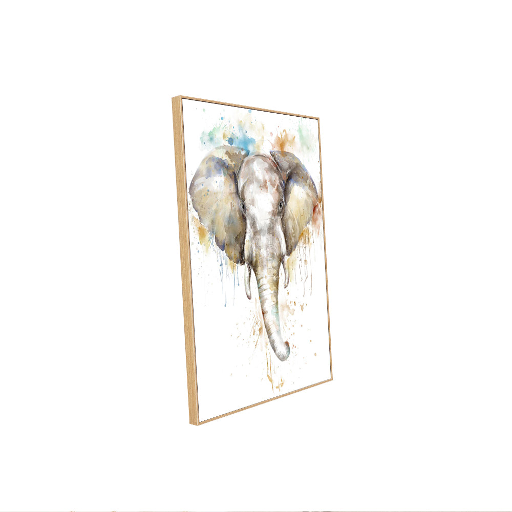 Majestic Elephant Watercolor – Wildlife-Inspired Artistic Print Canvas Wall Art
