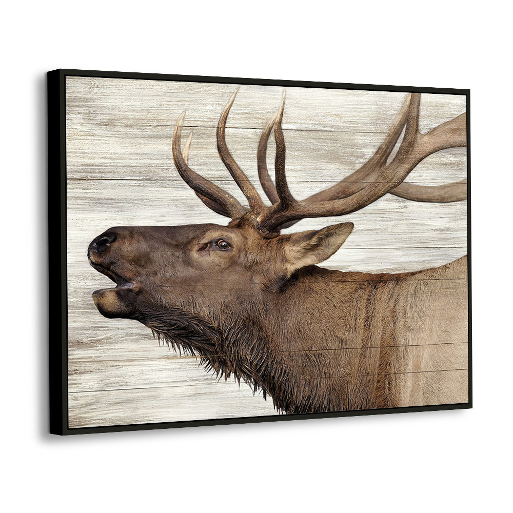 Majestic Elk Canvas Wall Art – A Rustic Wildlife Masterpiece