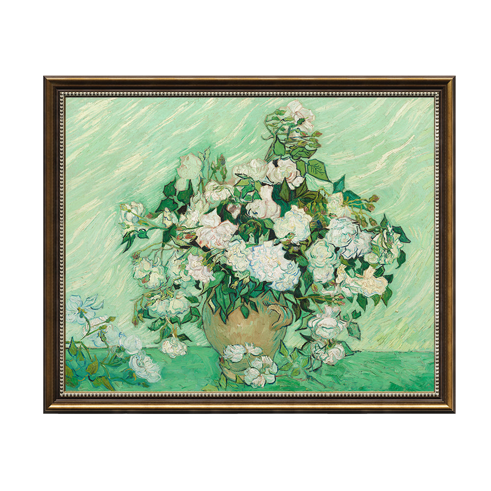 Still Life: Vase With Pink Roses By Vincent Van Gogh