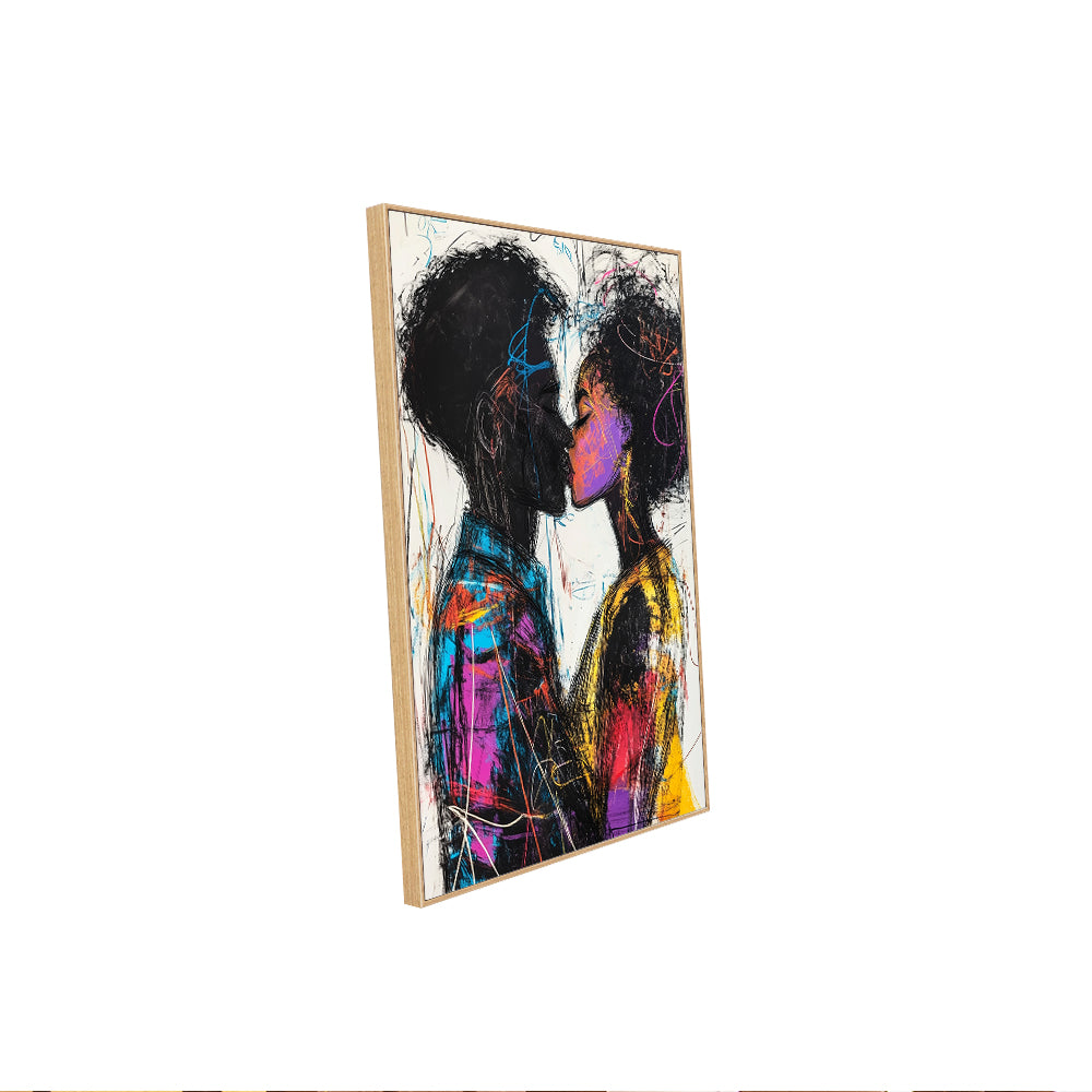 Vibrant Expression of Love-Canvas Wall Art