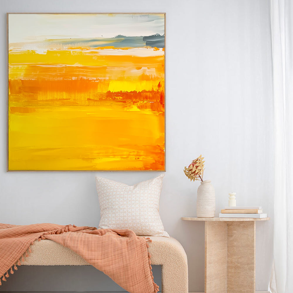 Golden Horizon Canvas Wall Art