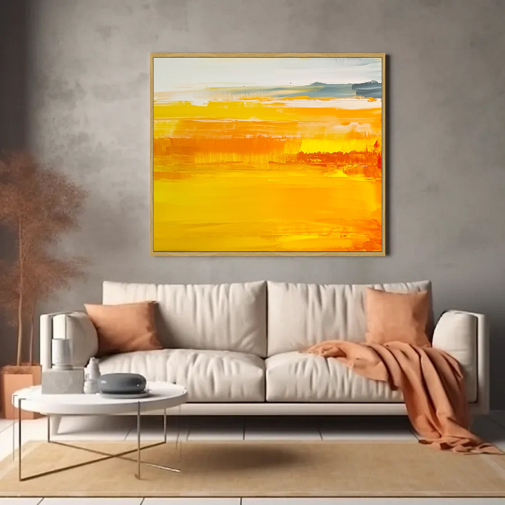 Golden Horizon Canvas Wall Art