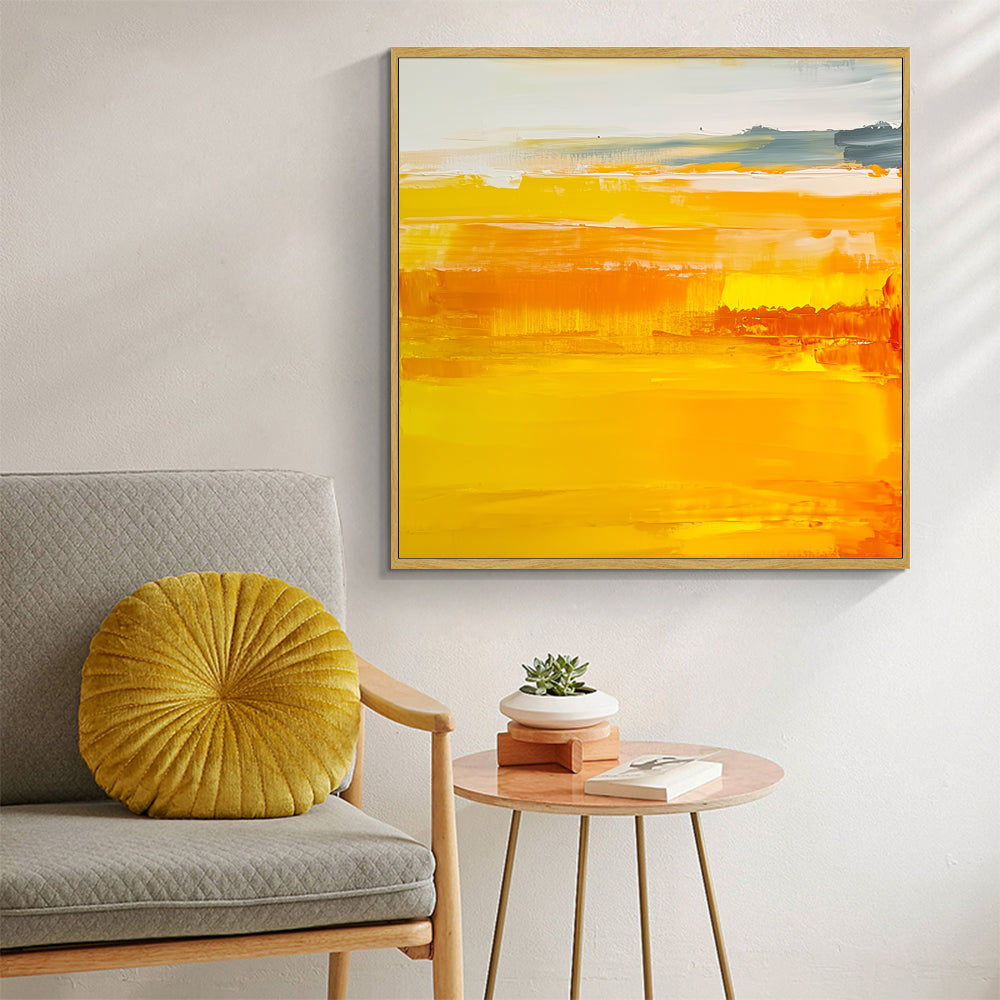Golden Horizon Canvas Wall Art