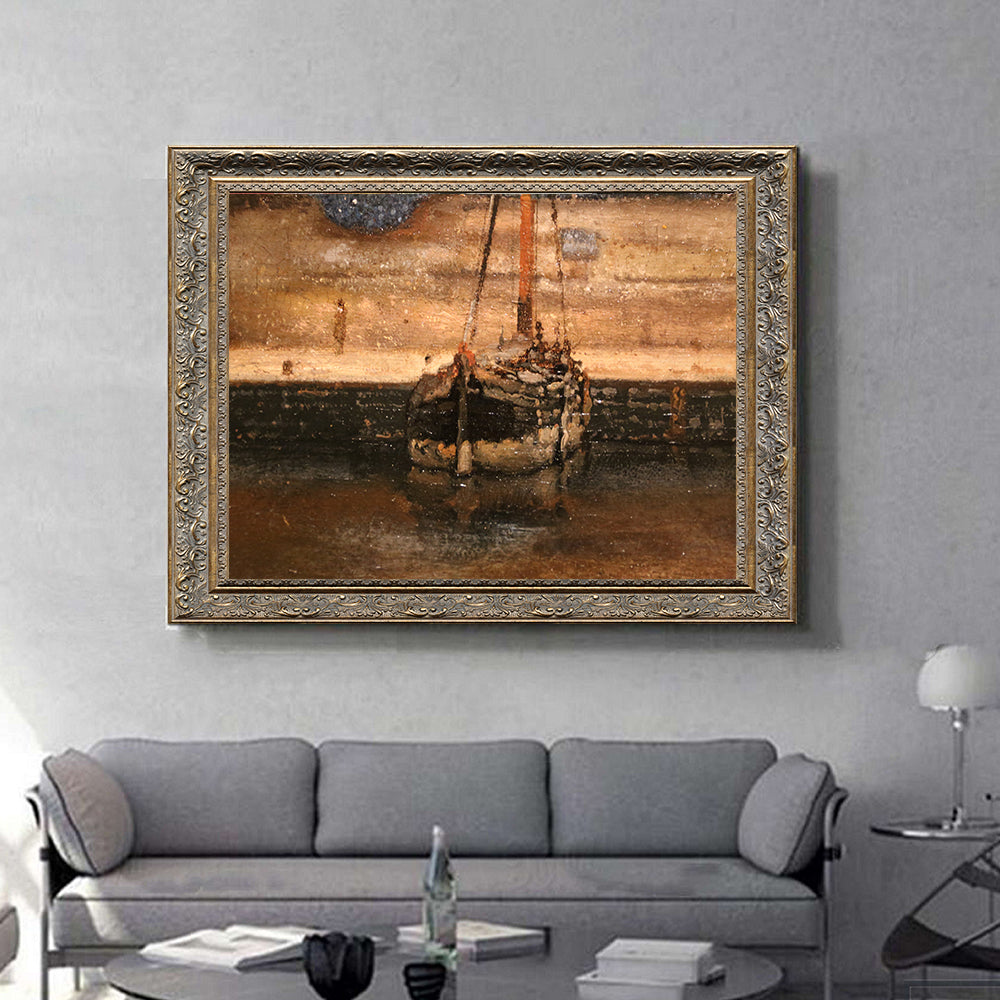 Fishing Boats On The Scheldt At Dordrecht By Vincent Van Gogh