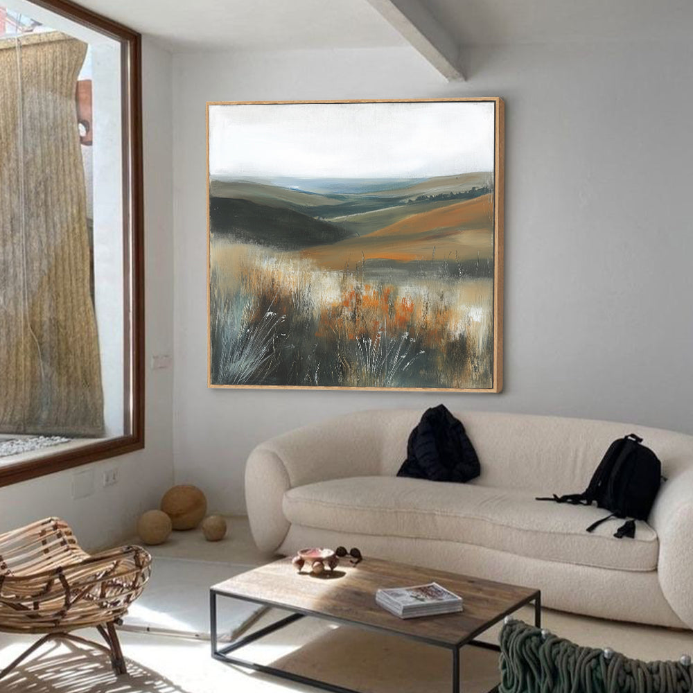 Serene Landscape - Rolling Hills And Rustic Beauty Canvas Wall Art