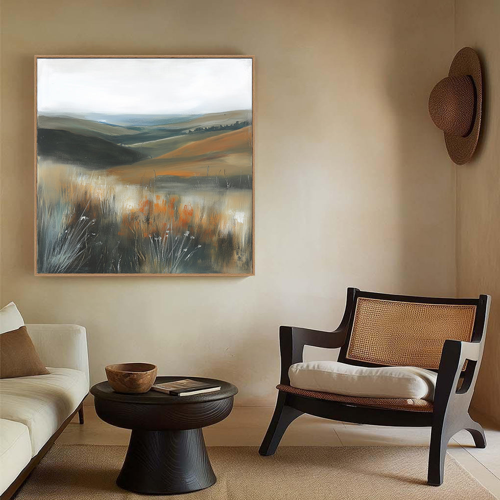 Serene Landscape - Rolling Hills And Rustic Beauty Canvas Wall Art