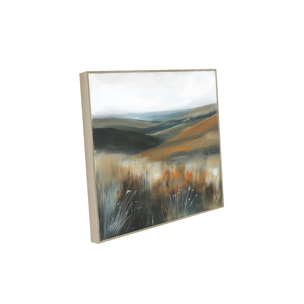 Serene Landscape - Rolling Hills And Rustic Beauty Canvas Wall Art