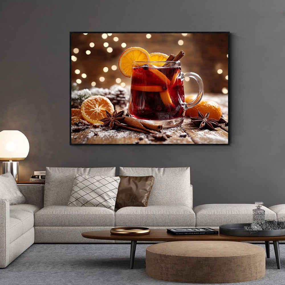 Warm Winter Delight Is Mulled Wine - Canvas Wall Art