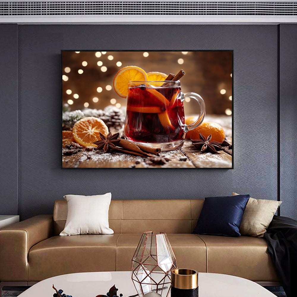 Warm Winter Delight Is Mulled Wine - Canvas Wall Art