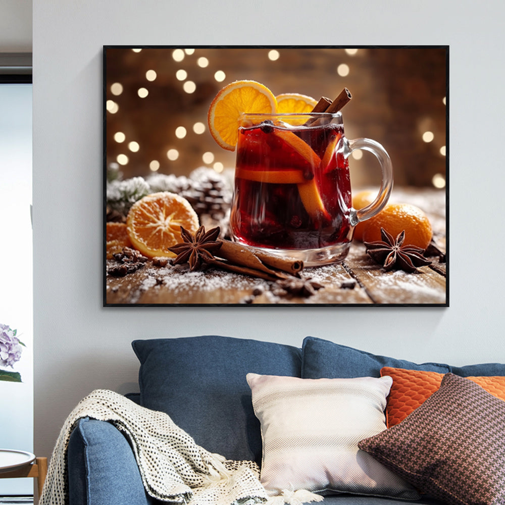 Warm Winter Delight Is Mulled Wine - Canvas Wall Art
