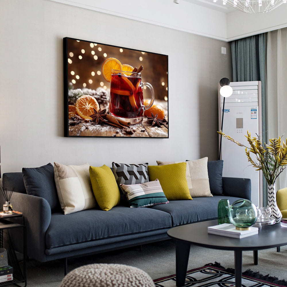 Warm Winter Delight Is Mulled Wine - Canvas Wall Art