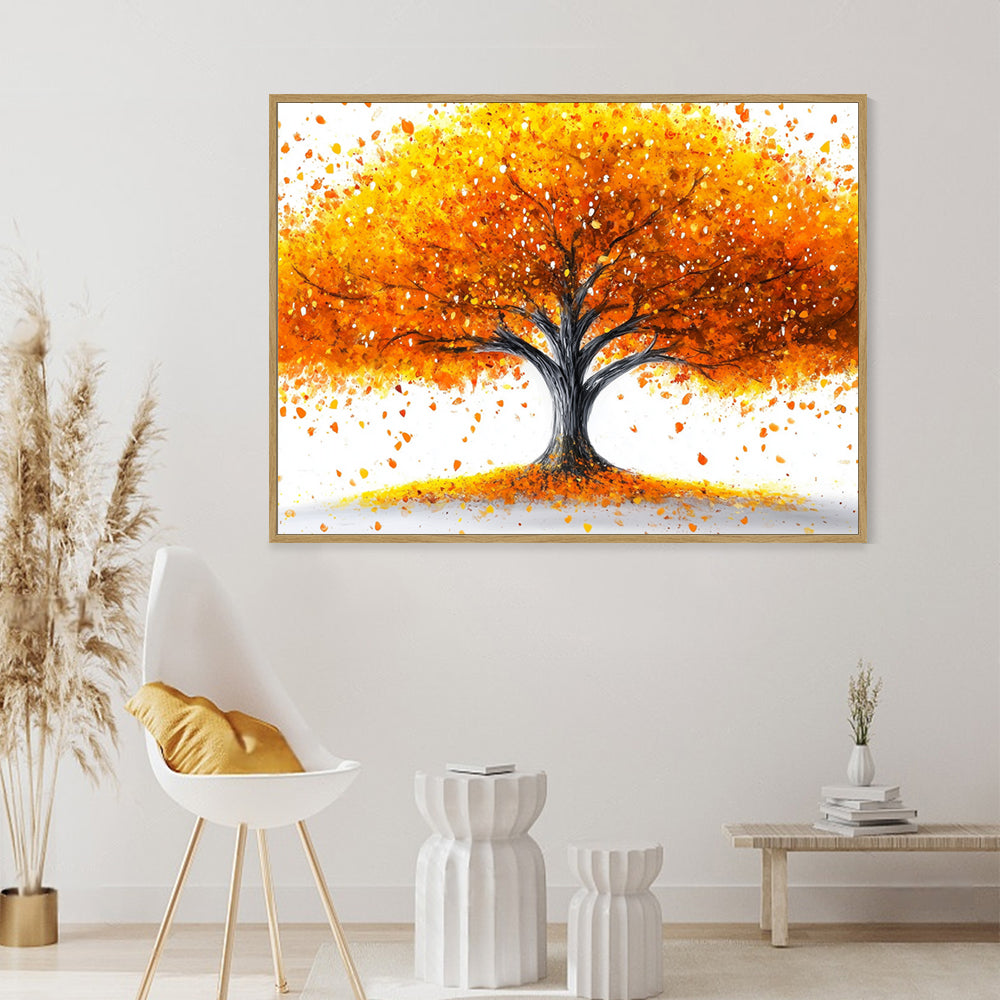 Vivid Autumn Tree Canvas Wall Art