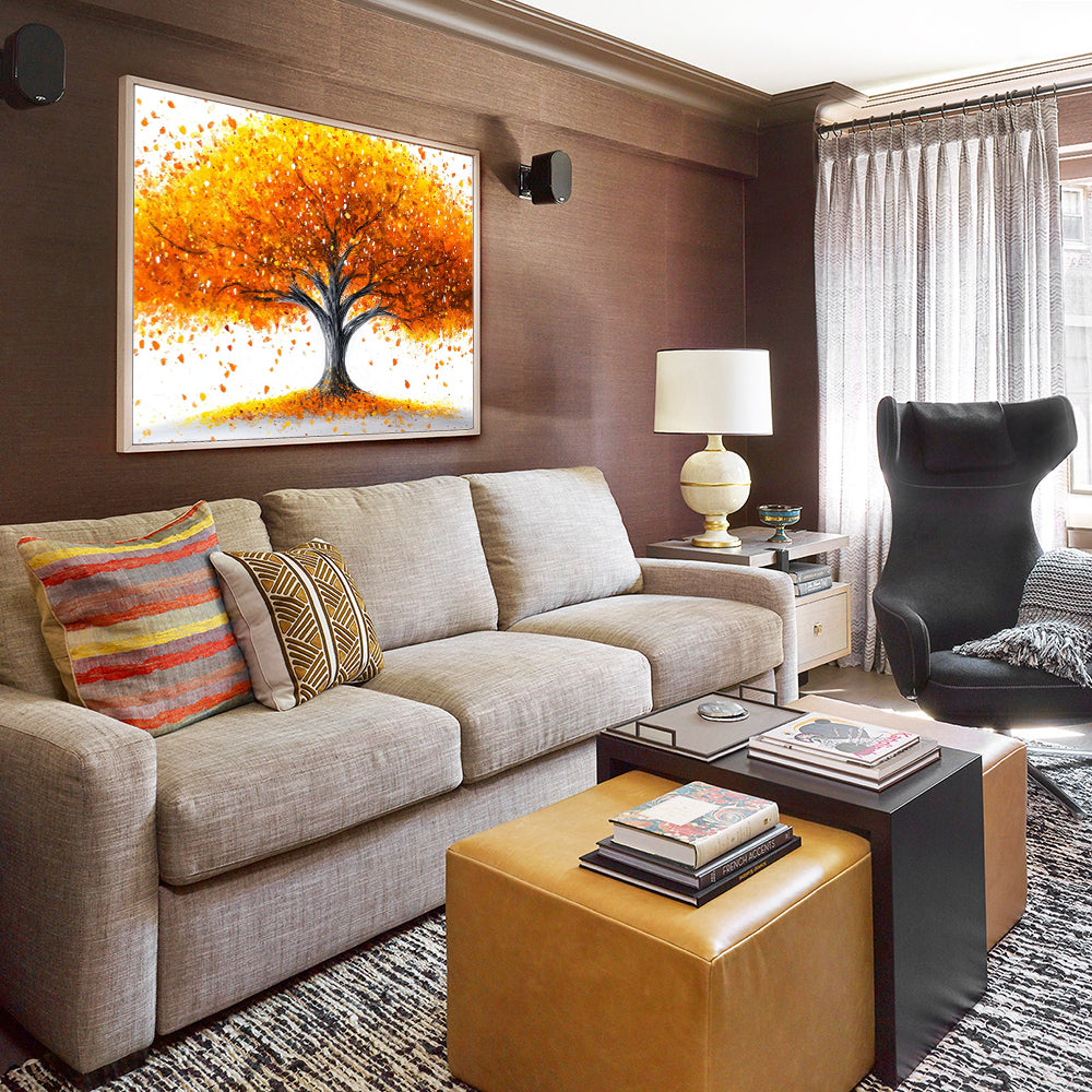 Vivid Autumn Tree Canvas Wall Art