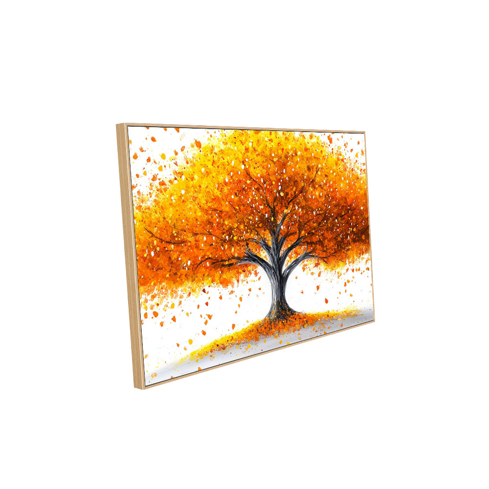 Vivid Autumn Tree Canvas Wall Art