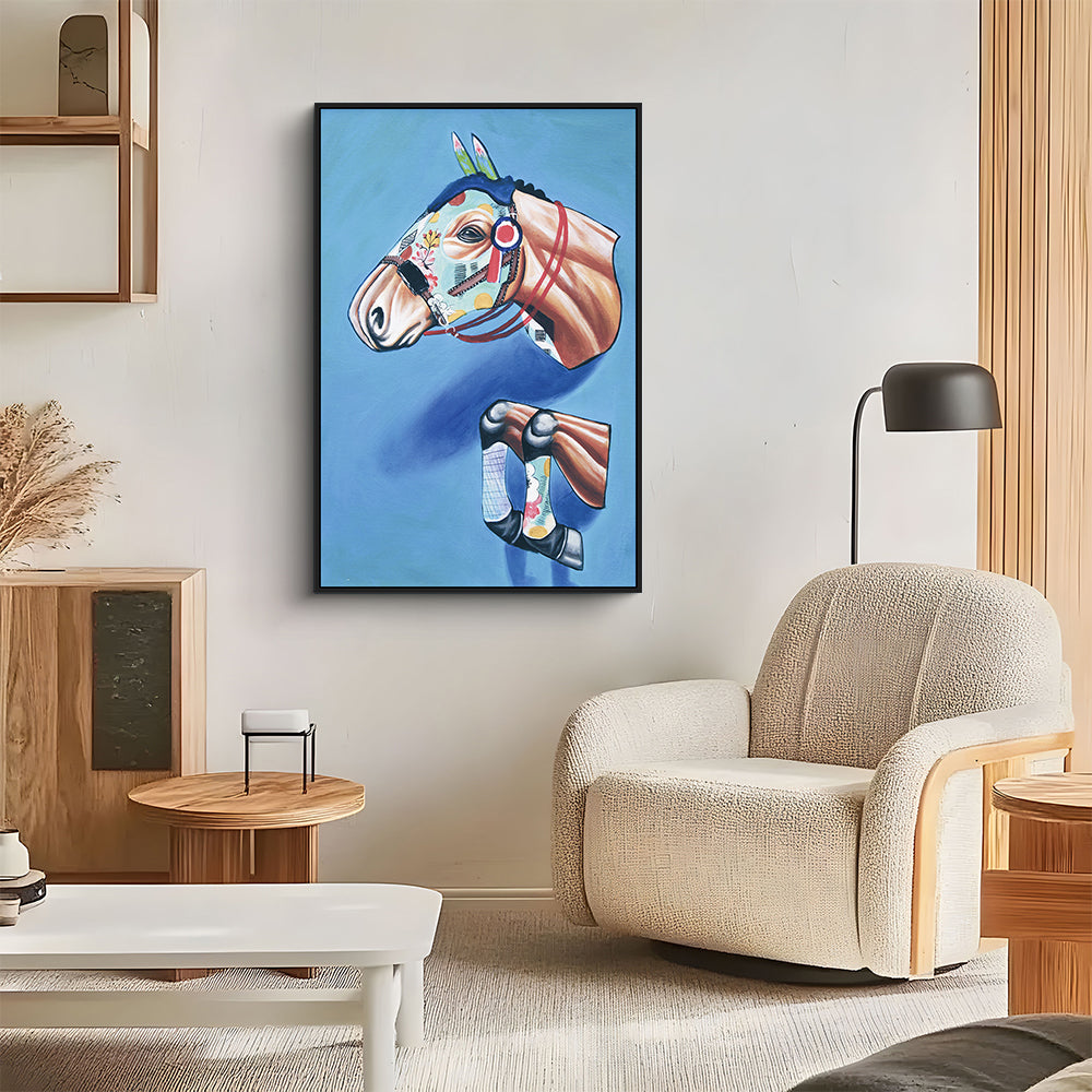 Artistic Horse Head Canvas Wall Art