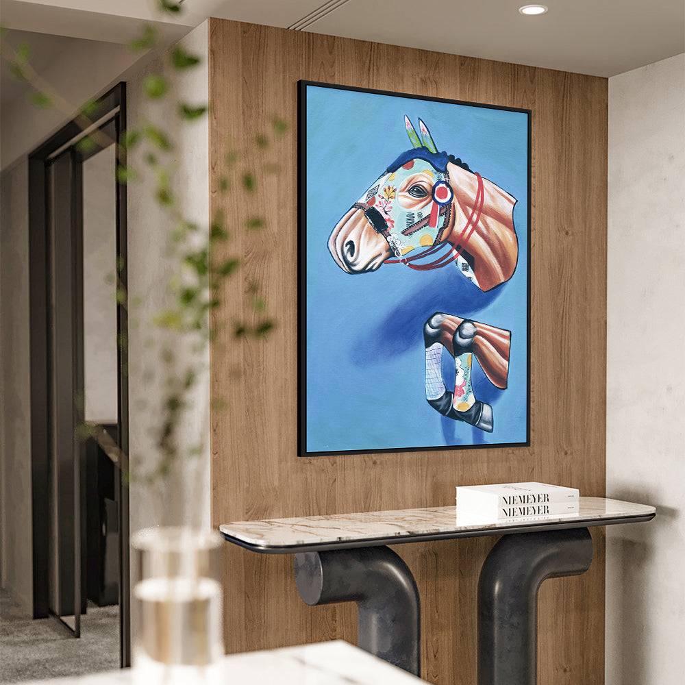 Artistic Horse Head Canvas Wall Art