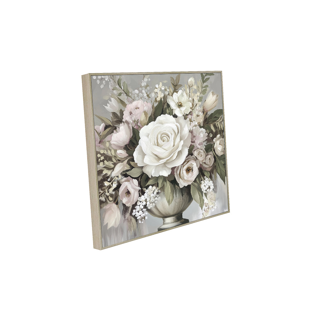 Timeless Elegance - Romantic Rose Bouquet Canvas Wall Art