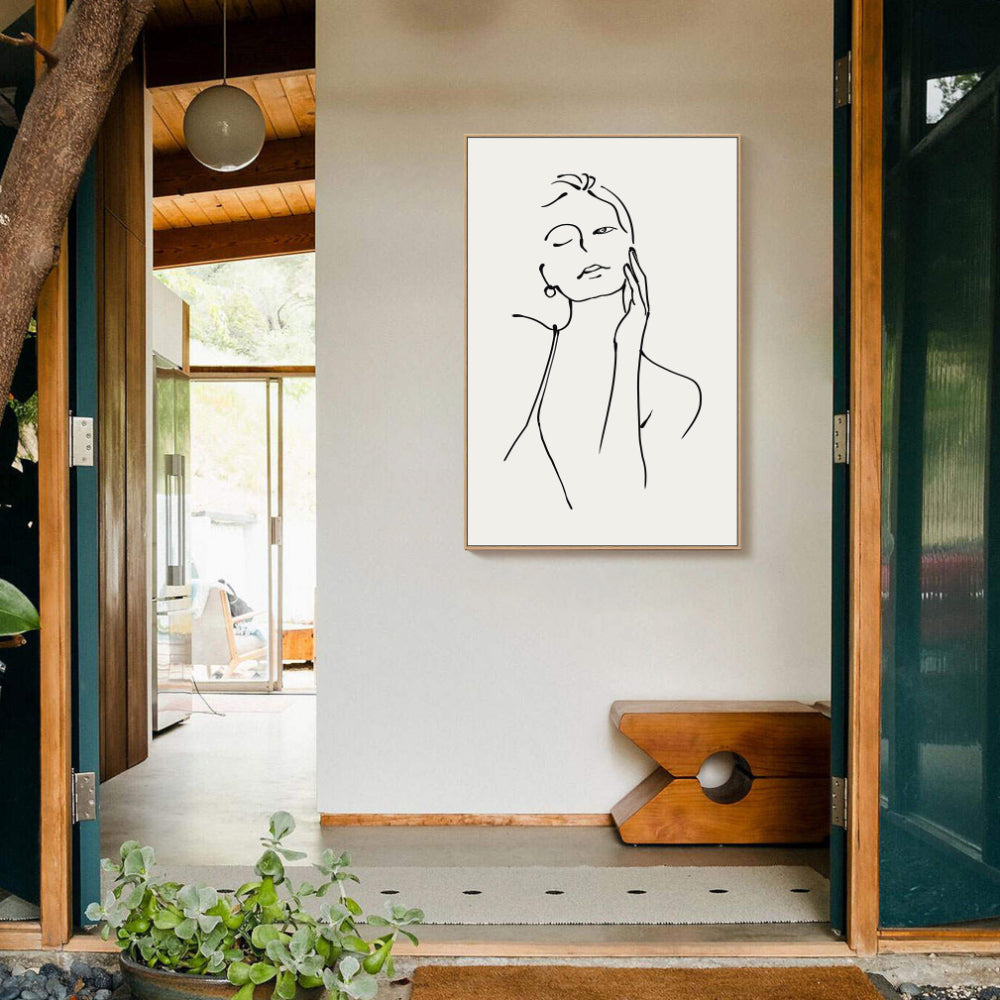 Elegant Minimalist Line Art Canvas Wall Art