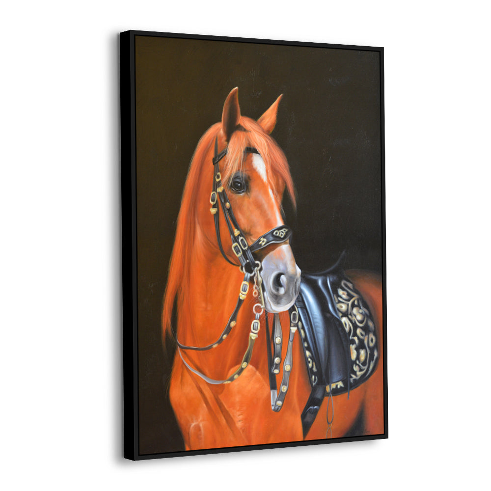 Majestic Chestnut Horse Canvas Wall Art
