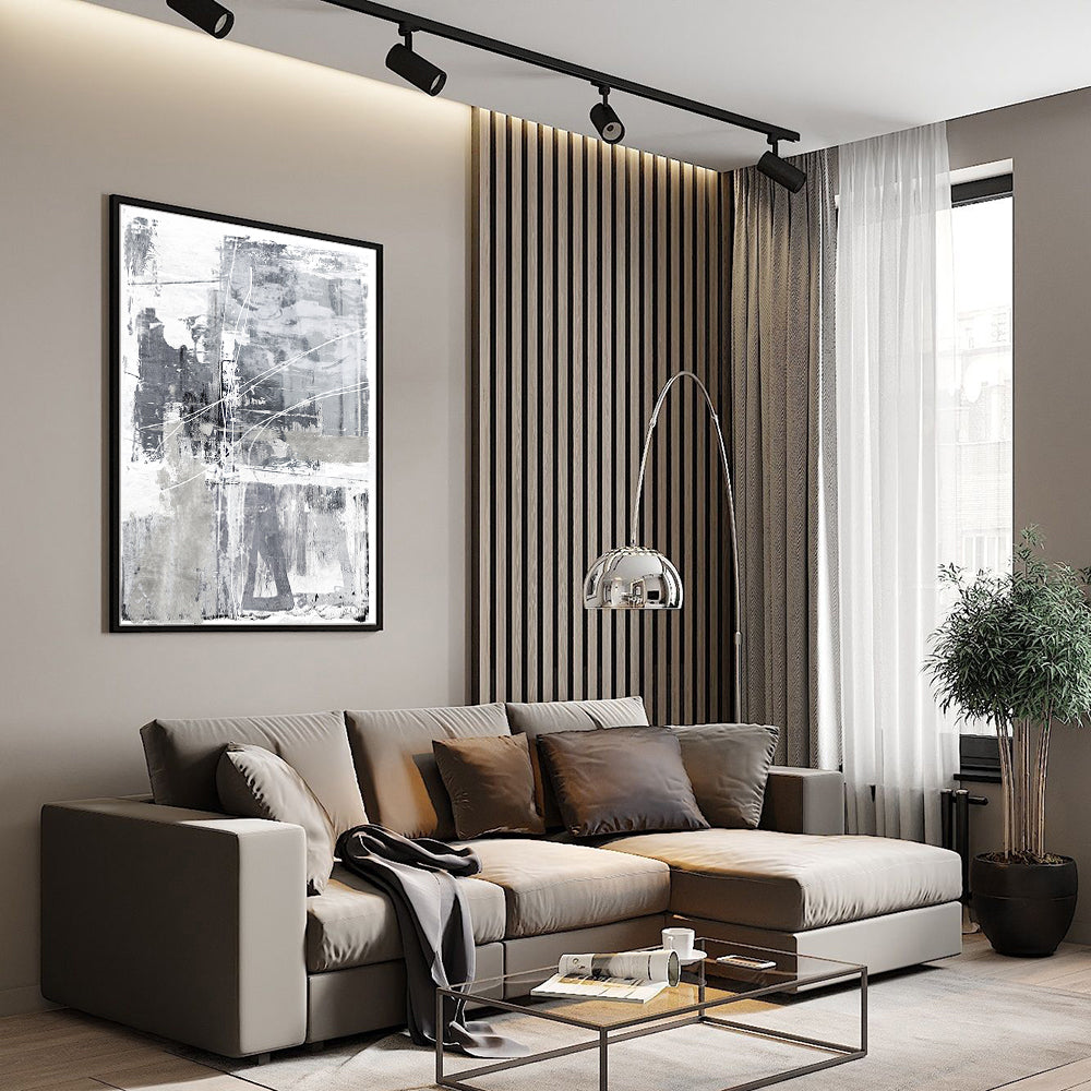 Monochrome Expressionist Design Canvas Wall Art