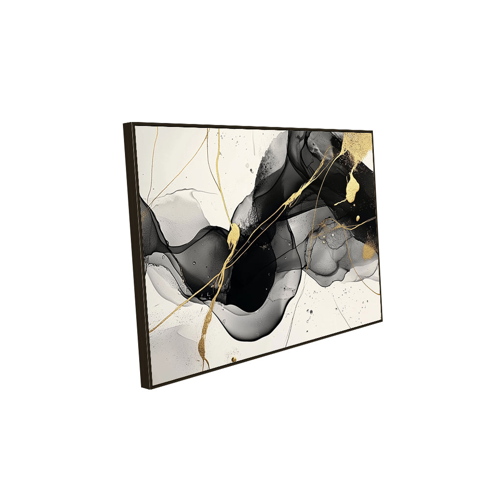 Modern Black And Gold Canvas Wall Art