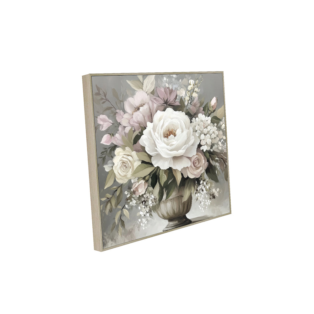 Timeless Elegance - Romantic Rose Bouquet Canvas Wall Art