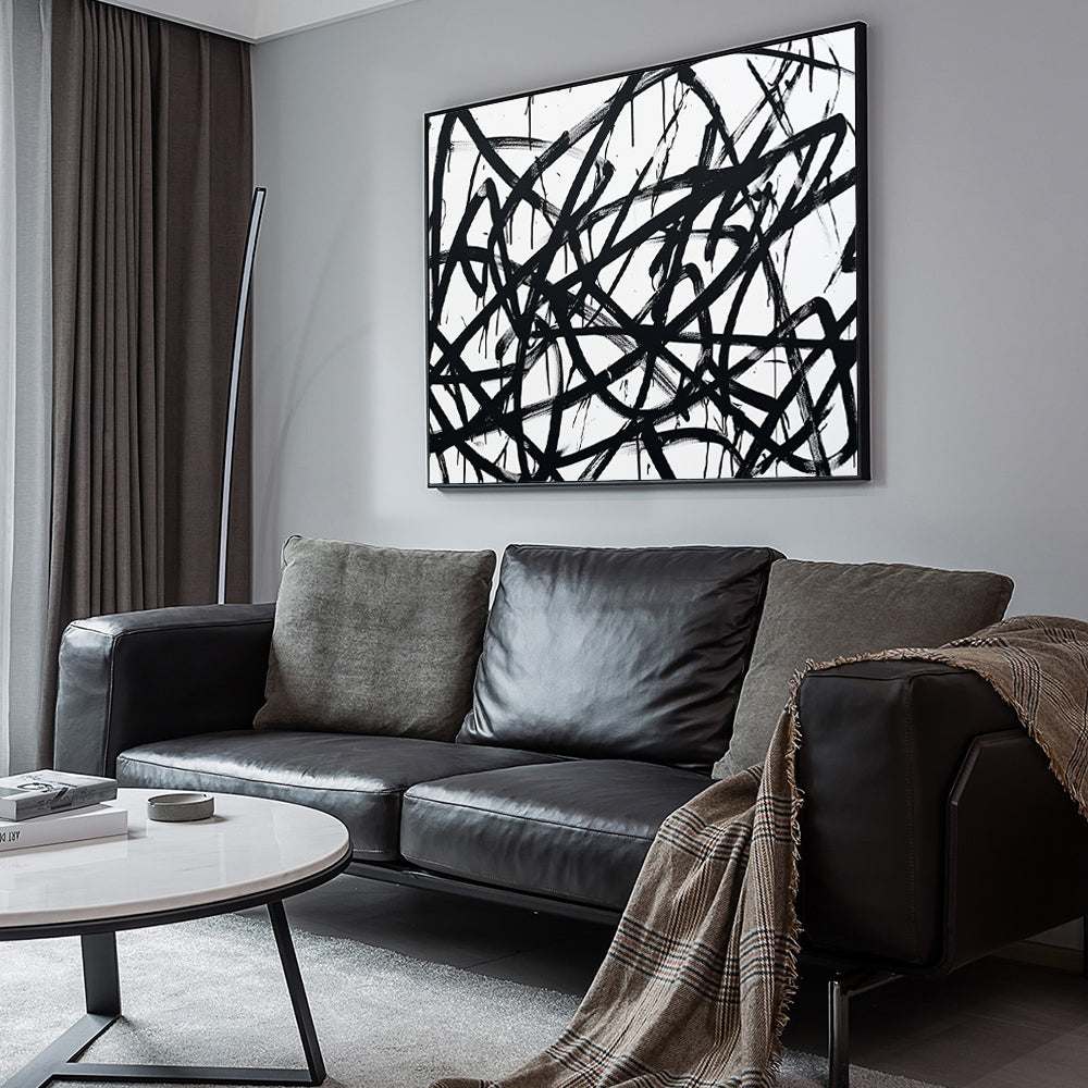 Black And White Expression Canvas Wall Art