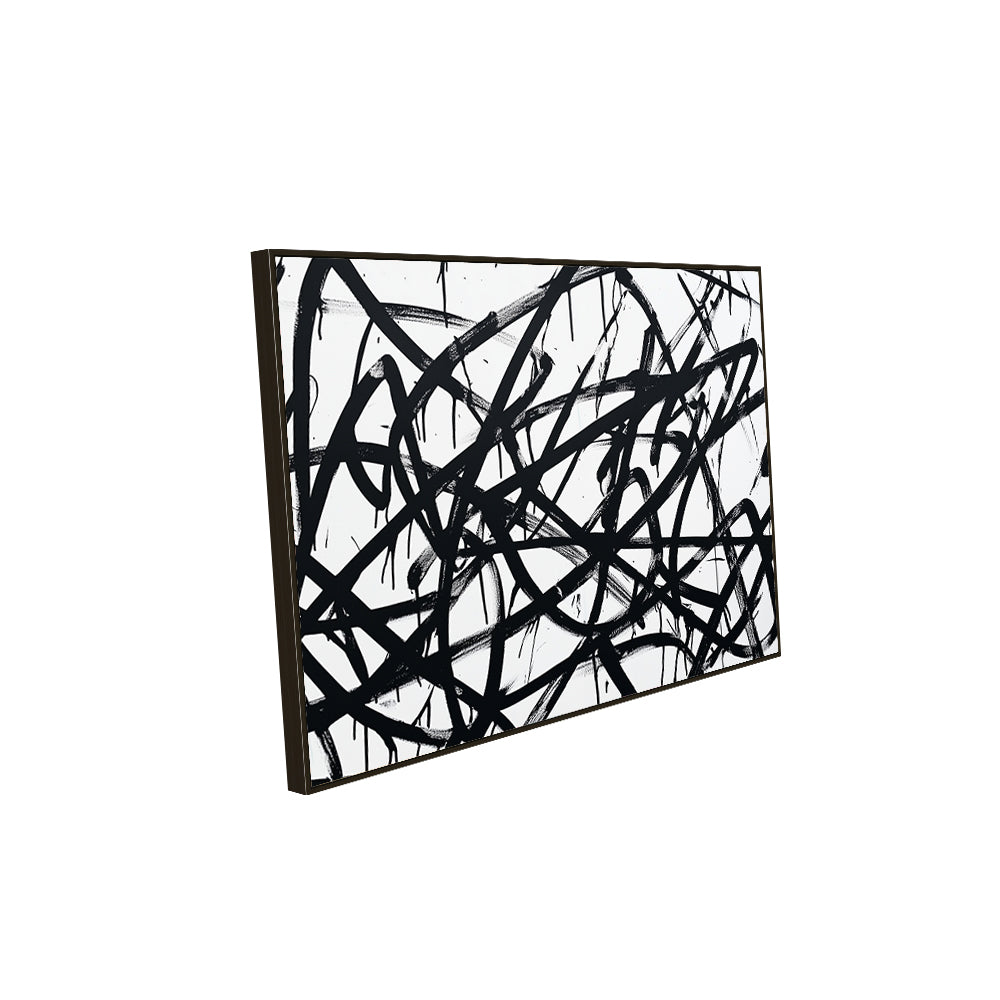 Black And White Expression Canvas Wall Art