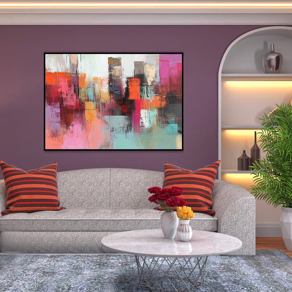 Vibrant Cityscape Canvas Wall Art
