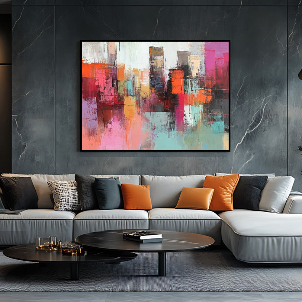 Vibrant Cityscape Canvas Wall Art