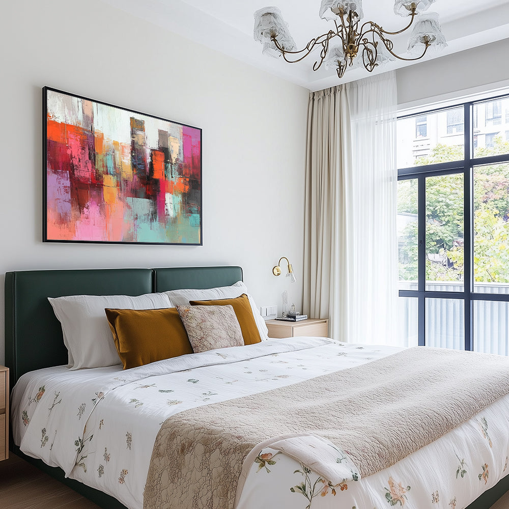 Vibrant Cityscape Canvas Wall Art