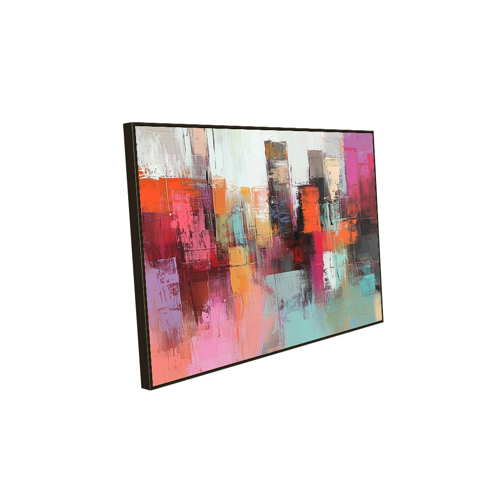 Vibrant Cityscape Canvas Wall Art
