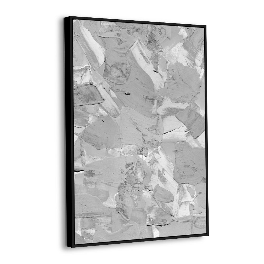 Monochrome Texture Canvas Wall Art – Modern Black & White Design