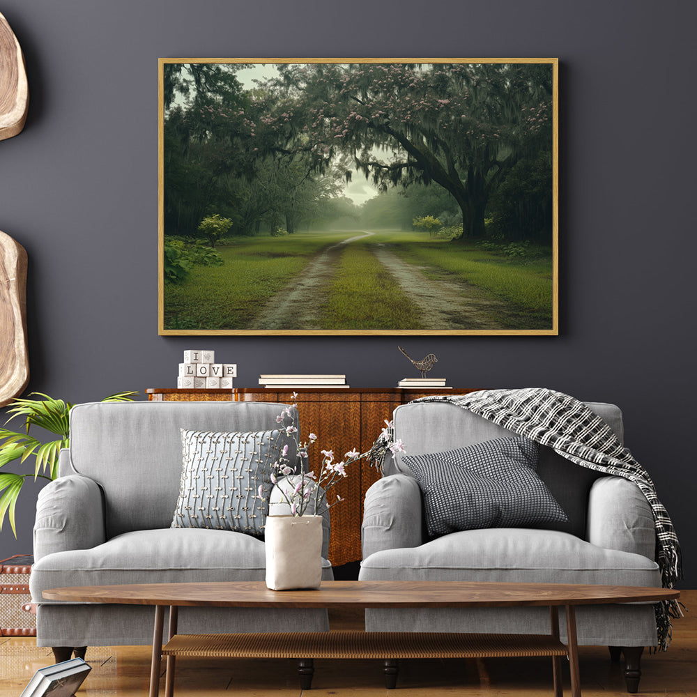 Tranquil Forest Path Canvas Wall Art