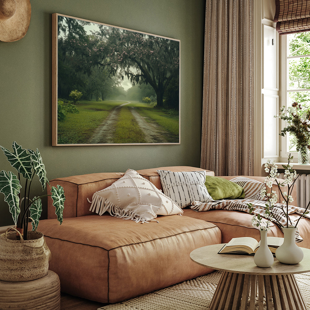 Tranquil Forest Path Canvas Wall Art