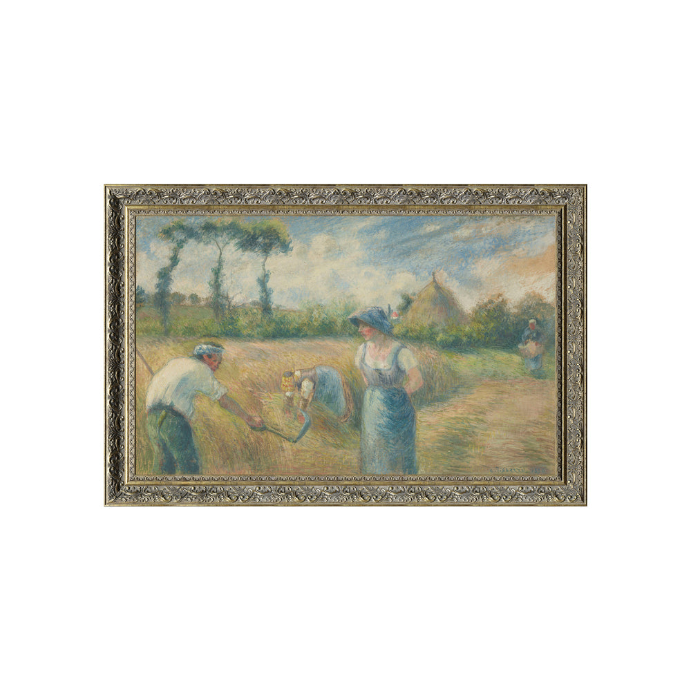 "The Harvest, Pontoise" By Camille Pissarro