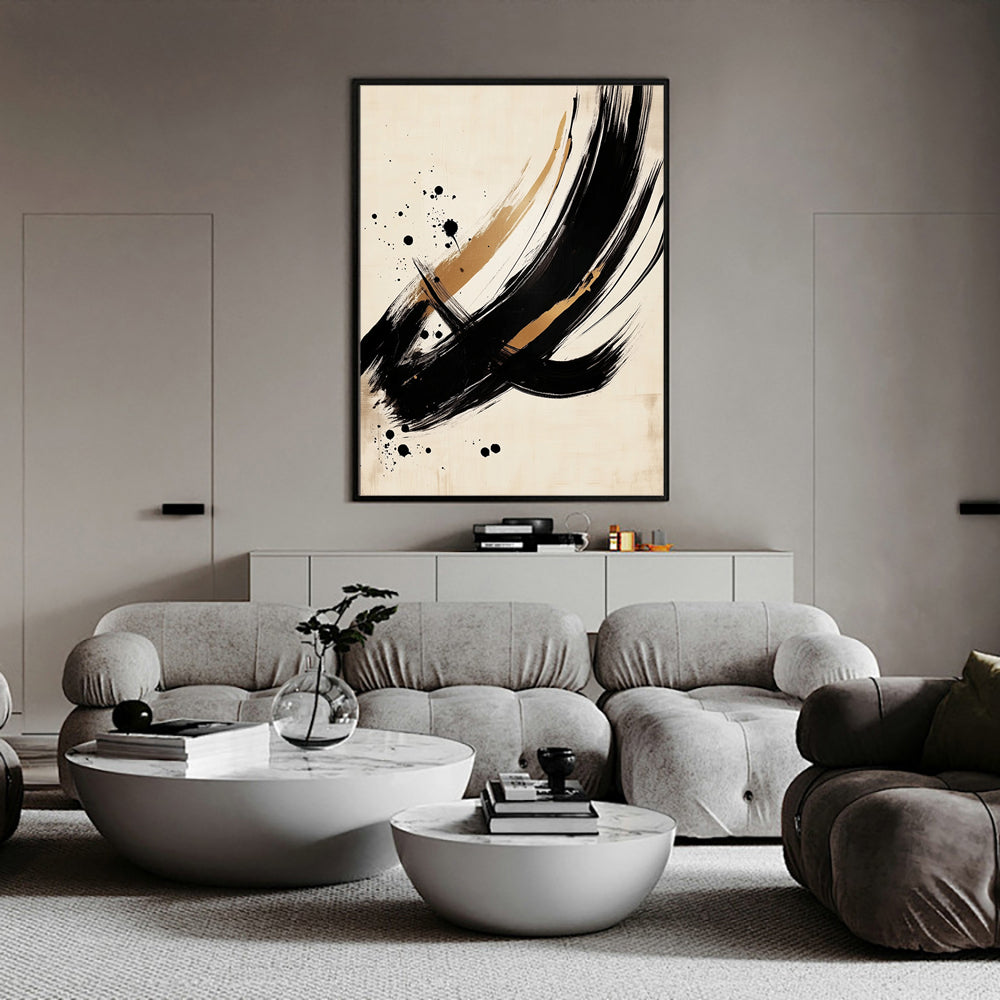 Bold Brushstroke Canvas Wall Art