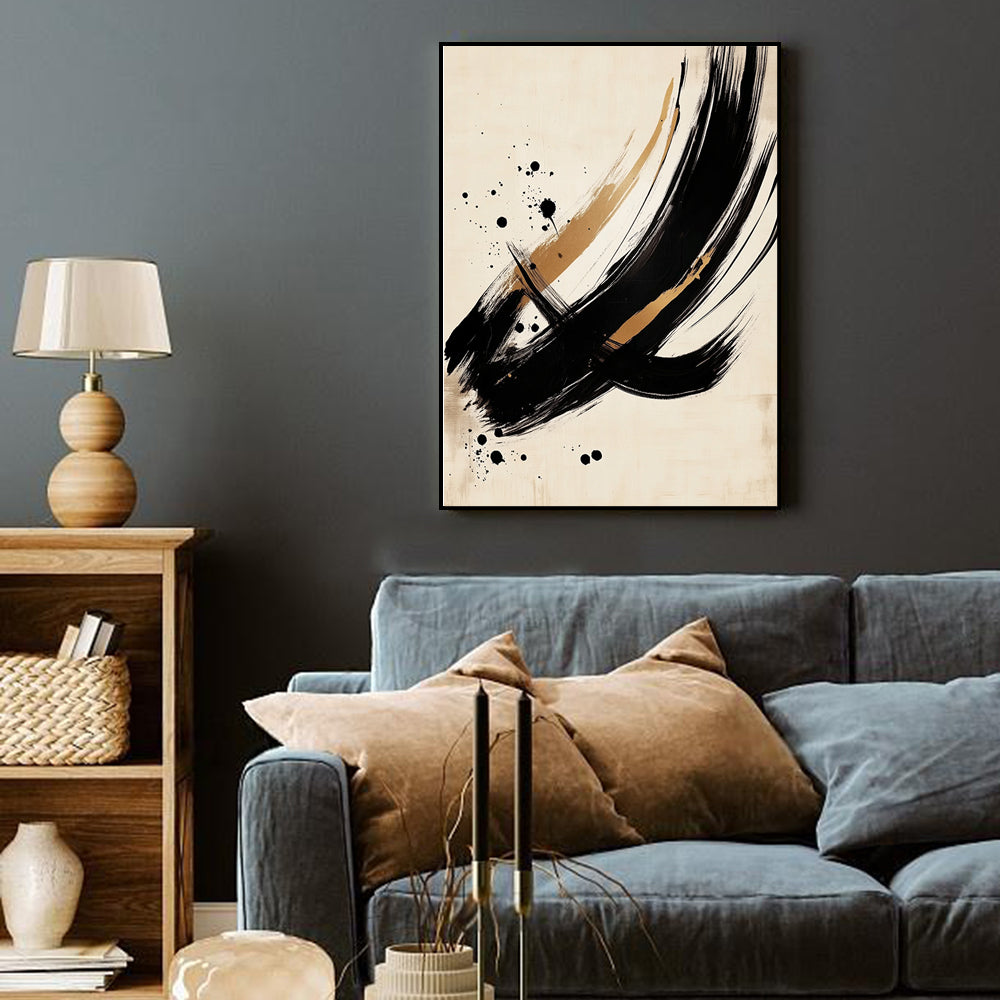 Bold Brushstroke Canvas Wall Art