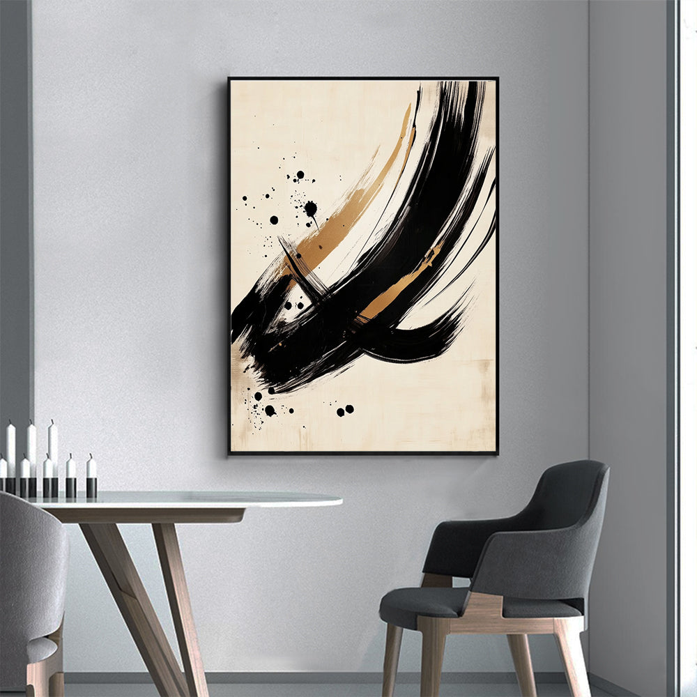 Bold Brushstroke Canvas Wall Art
