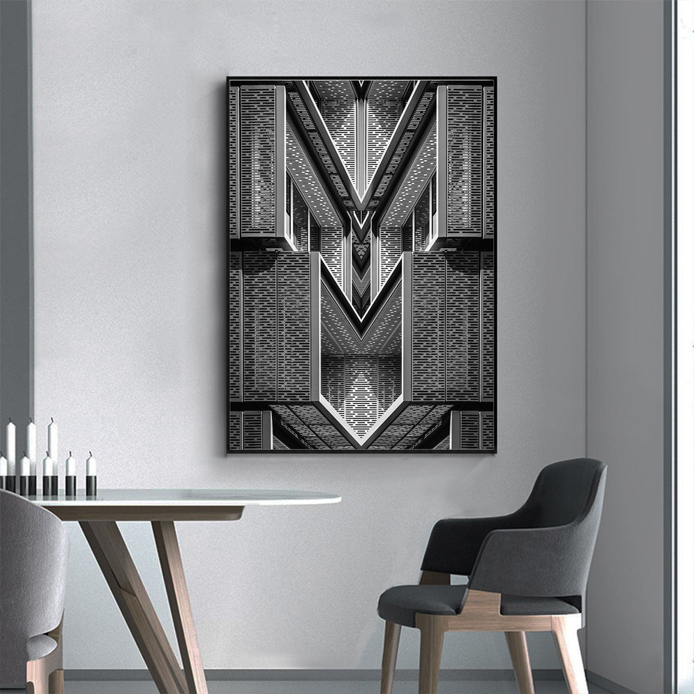 Symmetrical Fusion – Contemporary Art For Modern Spaces Canvas Wall Art