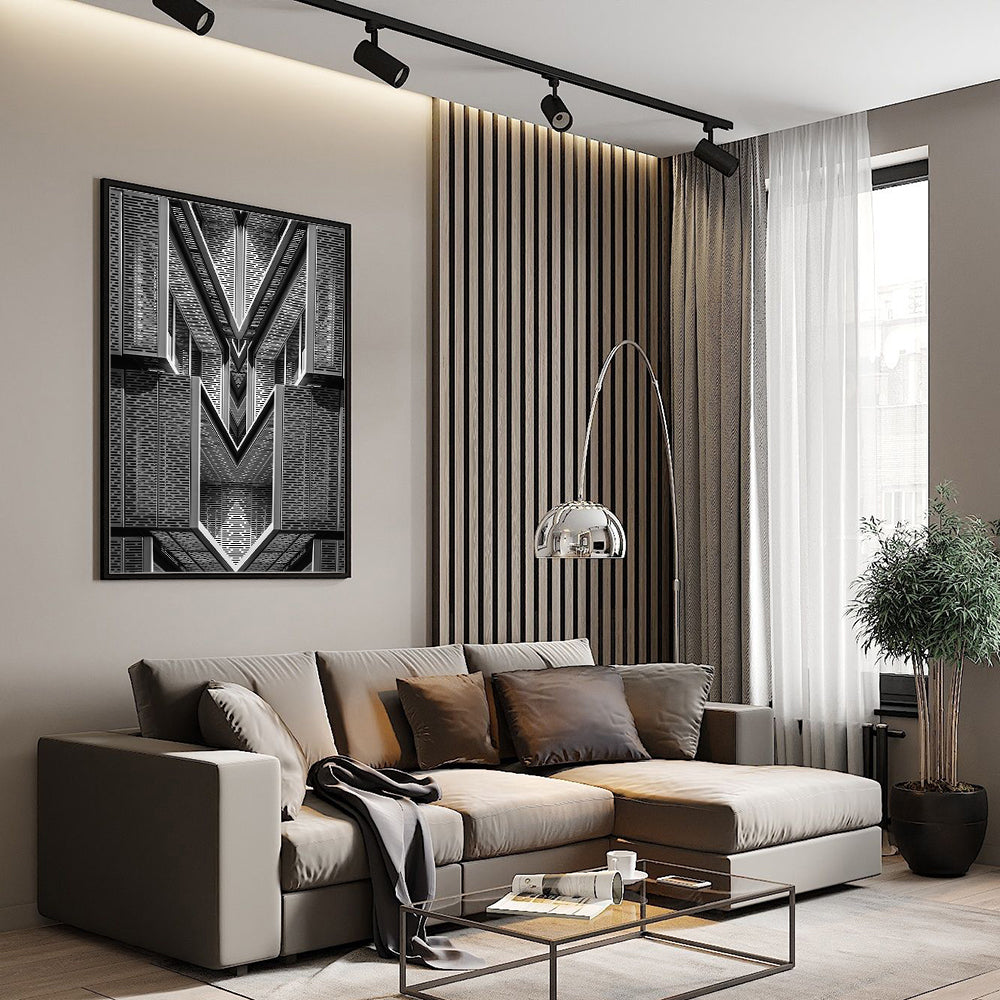 Symmetrical Fusion – Contemporary Art For Modern Spaces Canvas Wall Art