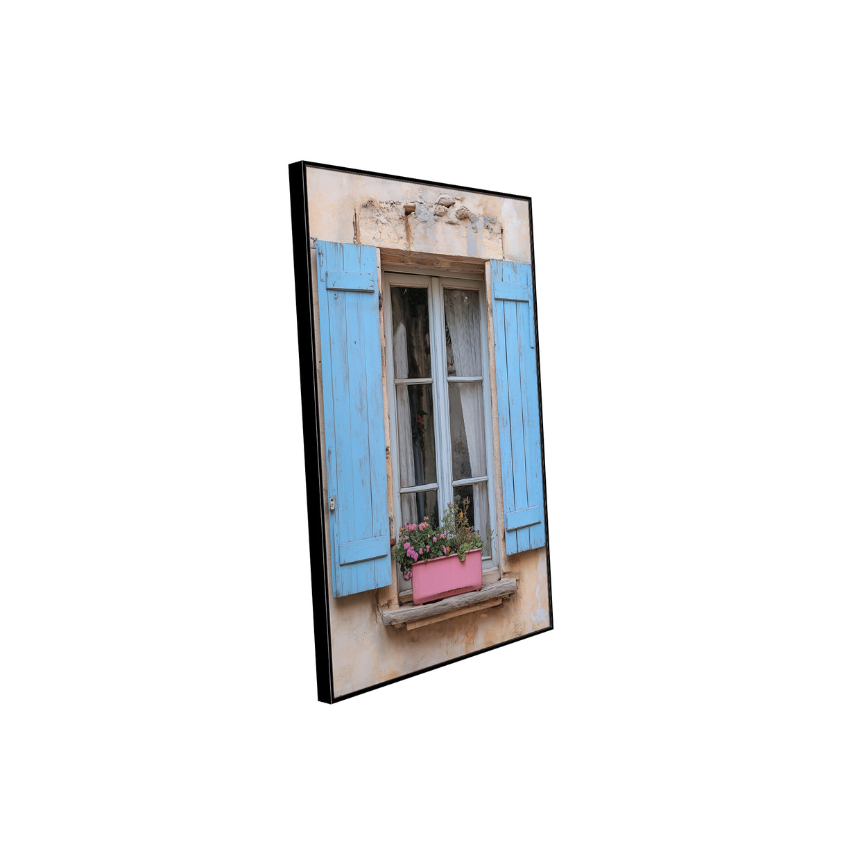 Rustic French Window Canvas Wall Art